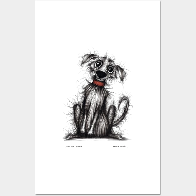 Fuzzy pooch Wall Art by Keith Mills